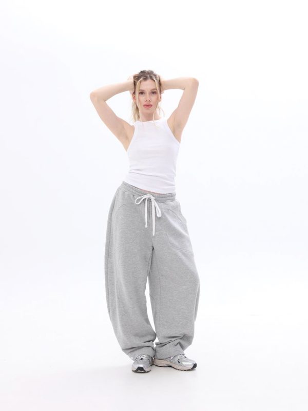 Grey Loose Sweatpants