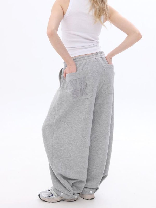 Grey Loose Sweatpants