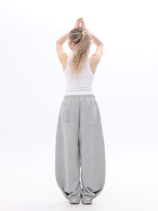 Grey Loose Sweatpants