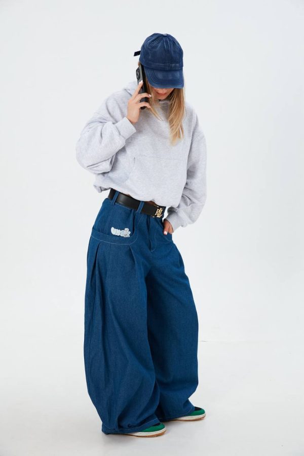 Dark Blue Baggy Pants — изображение 5