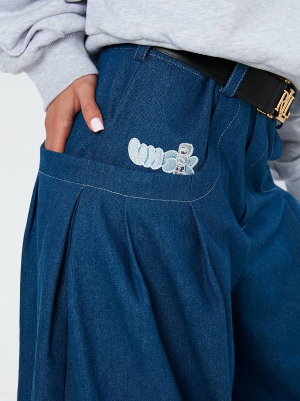 Dark Blue Baggy Pants