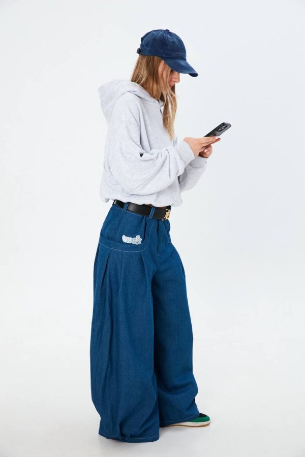 Dark Blue Baggy Pants