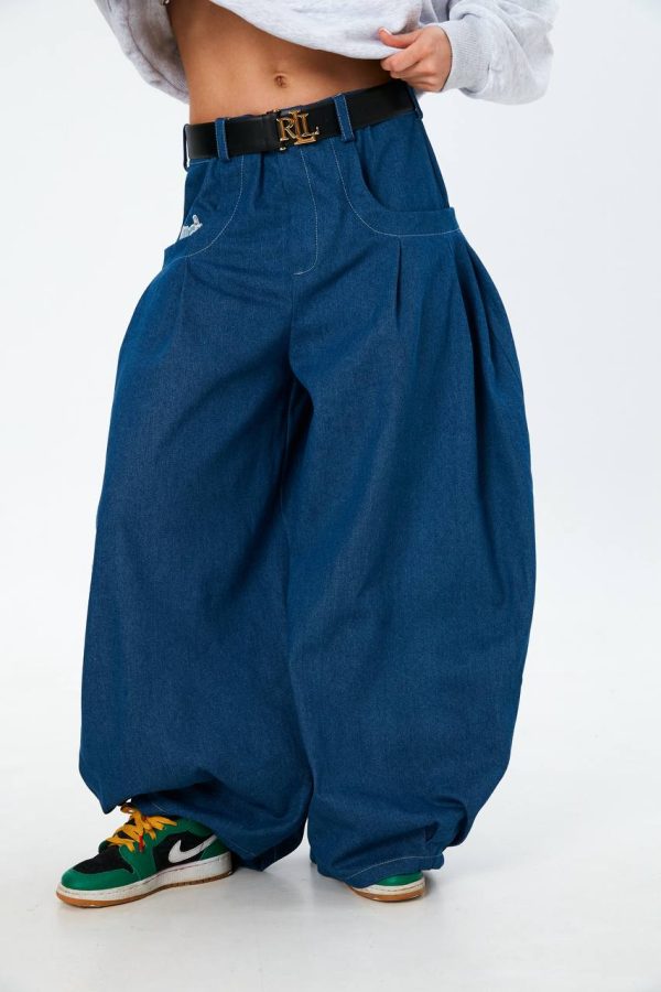Dark Blue Baggy Pants — изображение 4